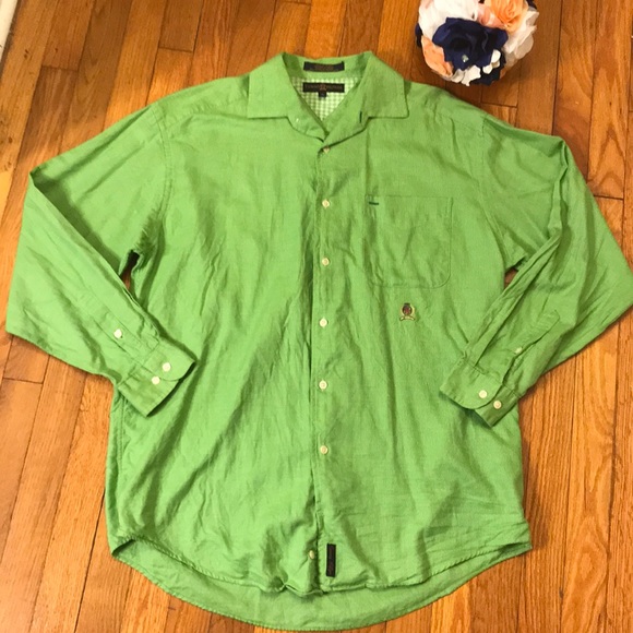 Tommy Hilfiger Other - Tommy Hilfiger tiny gingham cotton button shirt